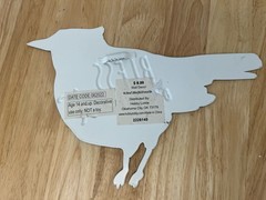 Tin Metal Blue Jay Bird Hanging Sign Bless Our Nest Hobby Lobby Decor 7”x10.5”