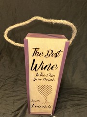 Wine Decoration Light Up Box. Battery Operated LED Lights