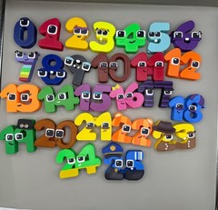 Wonderland Numbers 0-25 Fan Art Educational Number Set Classroom Decor