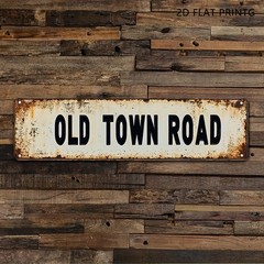 2D Flat Retro Iron Sign 39.88cmx9.91cm Metal Wall Decor
