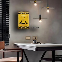 No Sleeping Character Wall Decor 20.32×30.48 cm