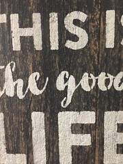 THIS IS THE GOOD LIFE Sign Cabin Beach Lake House Rustic Wood Decor Handmade 12″