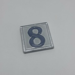 Atalaya Hand-Painted Ceramic Number 8 Magnet Spain 11cm