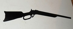 Western Hunting RIFLE Shot GUN metal cut out