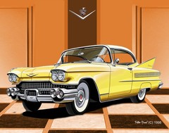 1959 Cadillac Luxury Car Art Choice Of Photo, Tin Sign, Mouse Pad or Framed