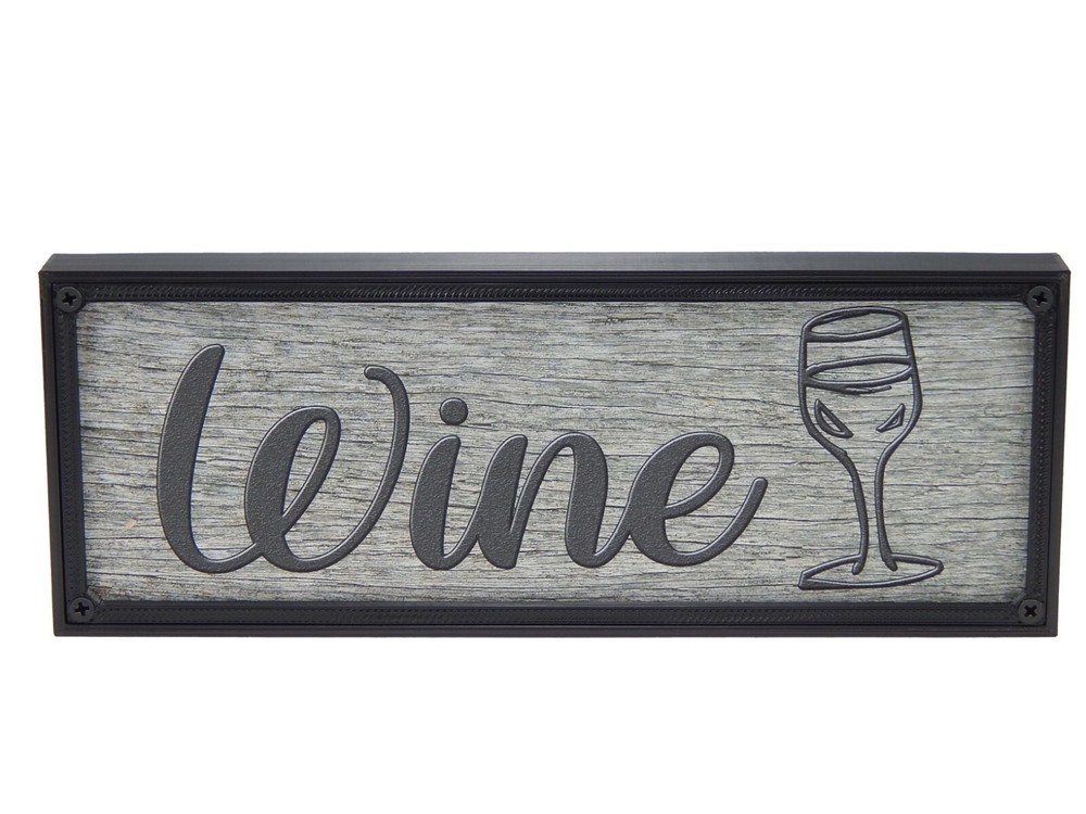 Wine Rustic Farmhouse Kitchen Standing Sign or Wall Hanging Home Decor Print