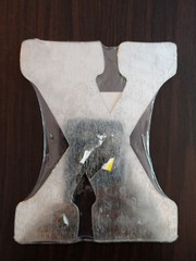 5 inch Letter X Galvanized Metal Tin New wall decor crafts