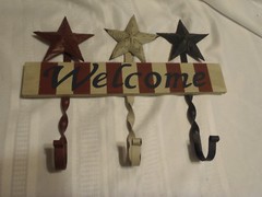 Country Americana Welcome Hooks Stars Sign New 16 x 14