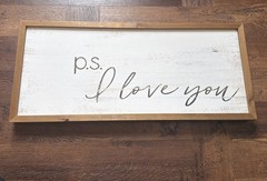 P.S. I Love You Wall Decor