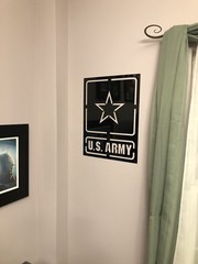 US Army Commemorative Wall Sign 16g Steel Powder Coated