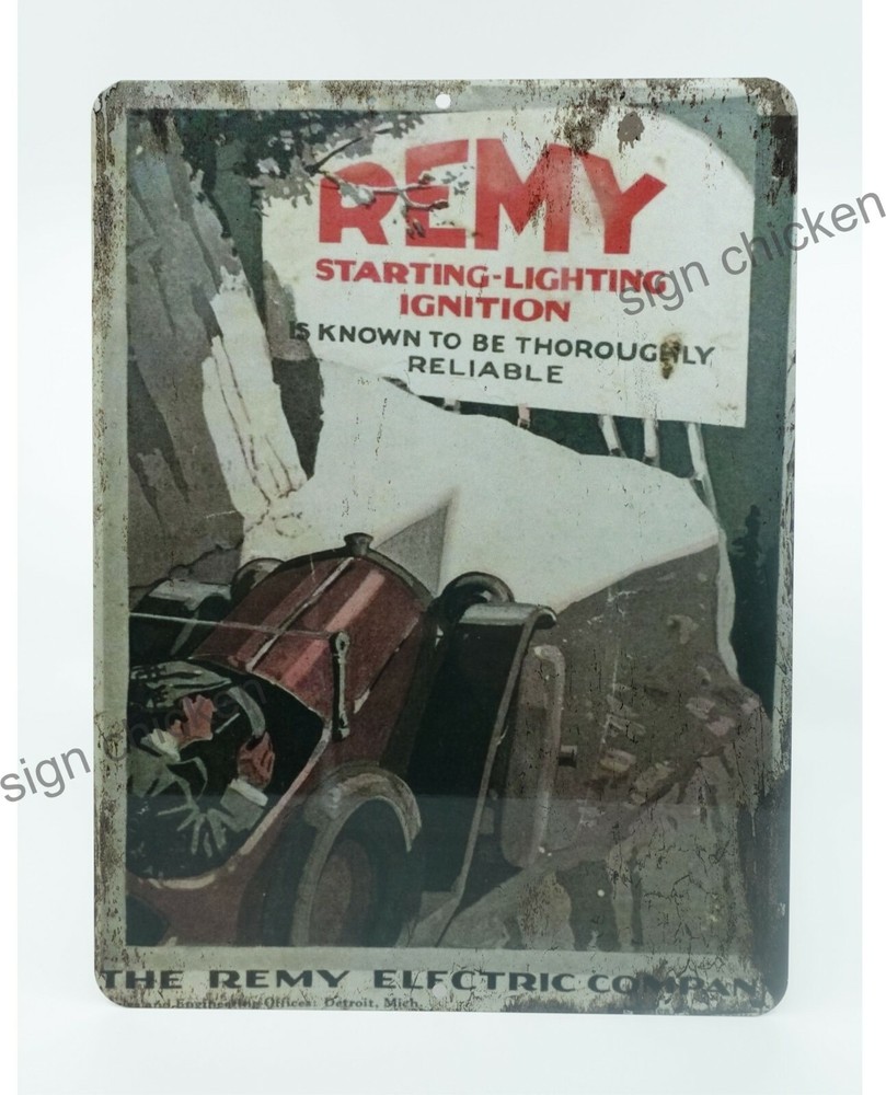 Vintage style, ADVERTISEMENT – REMY ELECTRICAL – Vintage looking sign, auto