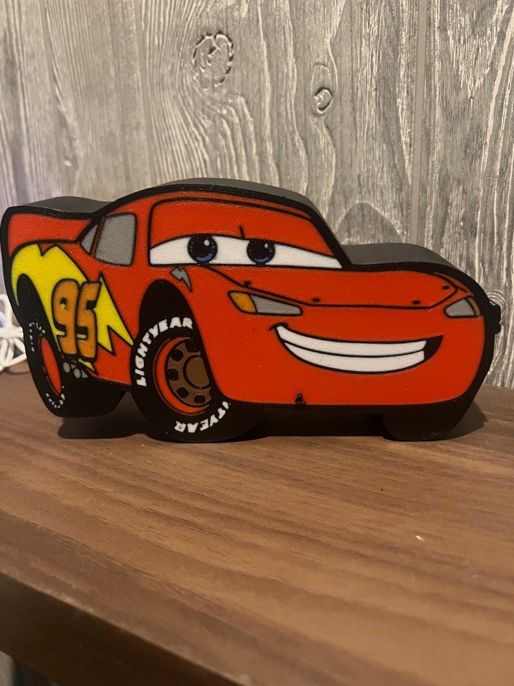 Lightning McQueen LED Sign – 5V Dimmable Light – Kids Room Night Light 9 x 5