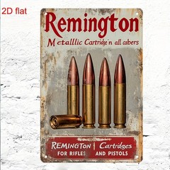 Tin Metal Sign Remington Firearms Wall Decor Gun Advertisement 8×12