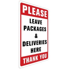Sign for Package Here Sticker Delivery Sign Decal Please Leave Packages