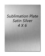 Plaque Plates (lot of 6) – Sublimation – Satin Silver – Free Shipping