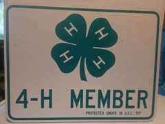 4-H Member Metal Tin Sign