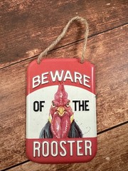 Tractor Supply ~ BEWARE OF ROOSTER ~ Metal Sign ~ Rustic ~ Chick Days Special