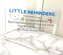 Little reminders hanging wood plaque sign decorative wall art