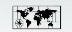 XL World Map Metal Wall Decor, Metal World Map, Metal Wall Decor, Art Work,