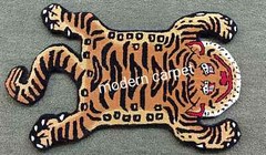 Tibetan Tiger Rugs Handmade 100% Woolen Hand Tufted For Home Decoration