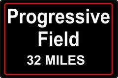 PERSONALIZED Progressive Field Stadium Tin Sign ADD Your Milage Baseball
