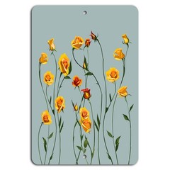 Floral Art Print BanginPrints Golden Roses Aluminum Vertical Metal Sign