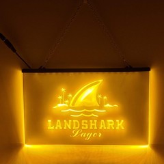 Landshark Lager LED Sign Beach Bar Man Cave Wall Decor