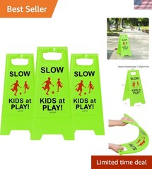 Caution Kids at Play Signs – 3 Durable Safety Signs for Any Outdoor Setting
