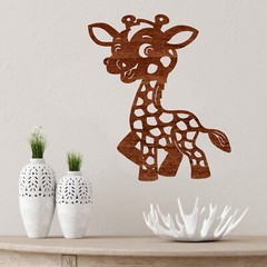 Cute Giraffe Cut out, Wood plaque sign,wood Crafts,Craft supply,