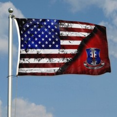 187th Infantry Regiment DUI Stars & stripes Flag 3x5Feet Garden Party Decor