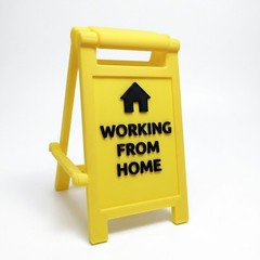 Mini Swappable 3D Printed Desk Sign – Working From Home